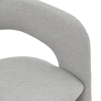 Πολυθρόνα Cocon pakoworld ύφασμα γκρι μπεζ 58x58x80εκ