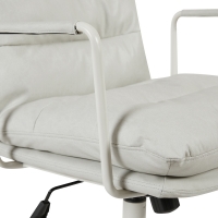 Καρέκλα γραφείου διευθυντη Kreno pakoworld PES γκρι 56x67x89-97εκ