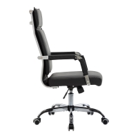 Καρέκλα γραφείου διευθυντη Mavel pakoworld PU μαύρo 55x62x100-110εκ