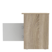 Κομοδίνο Galdi pakoworld σε sonoma-λευκή απόχρωση 40x45x60εκ Κομοδίνο Galdi pakoworld σε sonoma-λευκή απόχρωση 40x45x60εκ