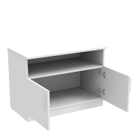 Ντουλάπι χαμηλό Galdow pakoworld σε λευκή απόχρωση 80x45x60εκ Ντουλάπι χαμηλό Galdow pakoworld σε λευκή απόχρωση 80x45x60εκ