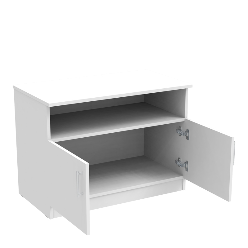 Ντουλάπι χαμηλό Galdow pakoworld σε λευκή απόχρωση 80x45x60εκ Ντουλάπι χαμηλό Galdow pakoworld σε λευκή απόχρωση 80x45x60εκ