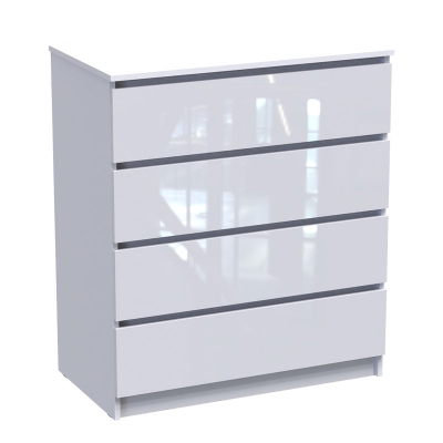 Συρταριέρα Dicama pakoworld mdf σε λευκη glossy απόχρωση 90x47x101εκ Συρταριέρα Dicama pakoworld mdf σε λευκη glossy απόχρωση 90x47x101εκ