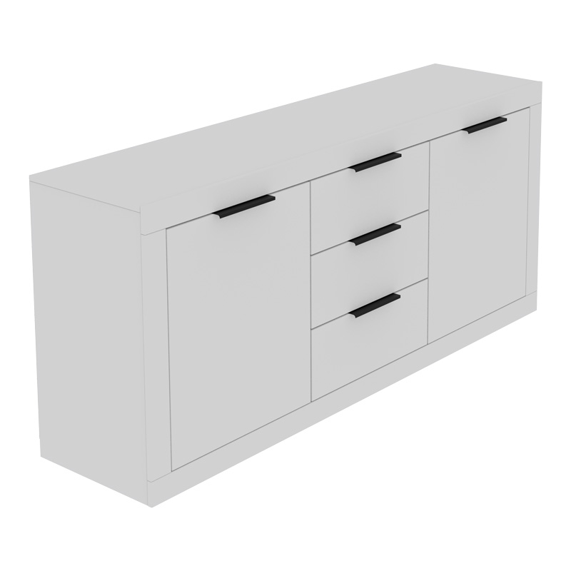 Μπουφές Doha pakoworld σε λευκή απόχρωση 180x45x80.5εκ Μπουφές Doha pakoworld σε λευκή απόχρωση 180x45x80.5εκ