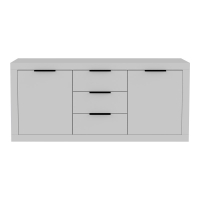 Μπουφές Doha pakoworld σε λευκή απόχρωση 180x45x80.5εκ Μπουφές Doha pakoworld σε λευκή απόχρωση 180x45x80.5εκ