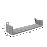 Ραφιέρα τοίχου Derva pakoworld σε λευκή απόχρωση 60x15x10cm Ραφιέρα τοίχου Derva pakoworld σε λευκή απόχρωση 60x15x10cm
