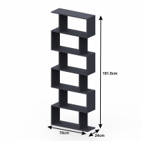 Βιβλιοθήκη Sezen pakoworld σε μόκα απόχρωση 70x24x191.5εκ Βιβλιοθήκη Sezen pakoworld σε μόκα απόχρωση 70x24x191.5εκ