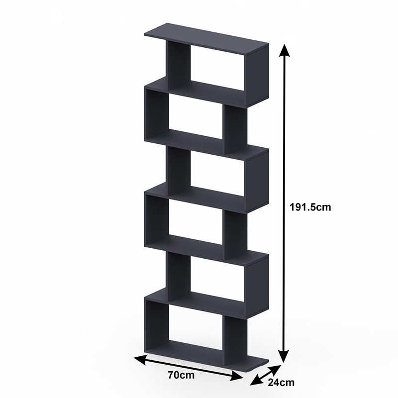 Βιβλιοθήκη Sezen pakoworld σε μόκα απόχρωση 70x24x191.5εκ Βιβλιοθήκη Sezen pakoworld σε μόκα απόχρωση 70x24x191.5εκ