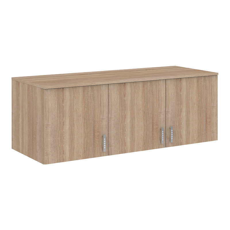 Ντουλάπα τρίφυλλη Royal pakoworld με συρτάρια και πατάρι sonoma 150x58x230εκ Ντουλάπα τρίφυλλη Royal pakoworld με συρτάρια και πατάρι sonoma 150x58x230εκ