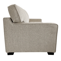 Καναπές-κρεβάτι διθέσιος με αναδιπλούμενο στρώμα Polaris pakoworld εκρού ύφασμα 181x91x83εκ