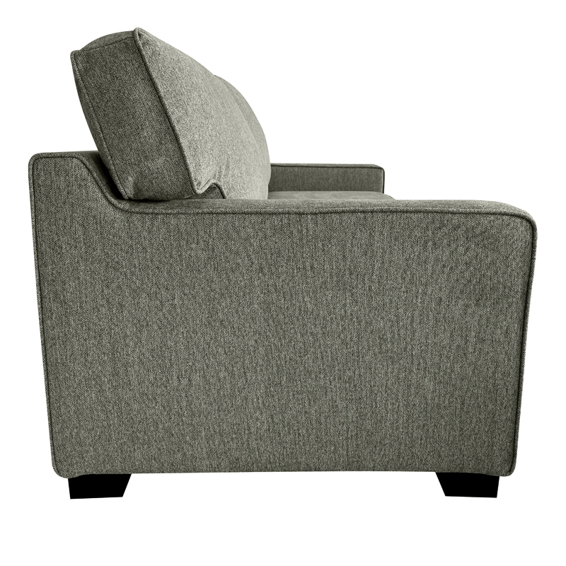 Καναπές-κρεβάτι διθέσιος με αναδιπλούμενο στρώμα Polaris pakoworld χακί ύφασμα181x91x83εκ