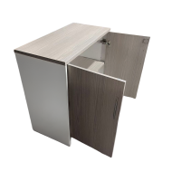 Ντουλάπι γραφείου Armadi pakoworld σε sonoma-λευκή απόχρωση 80x40x80εκ