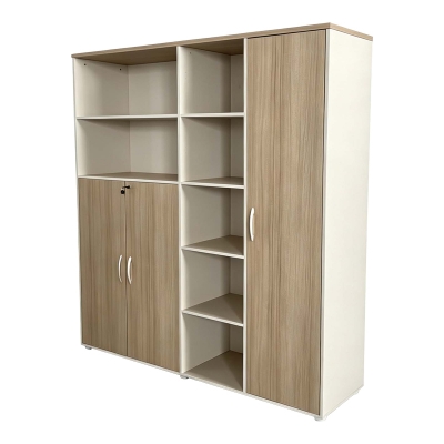 Βιβλιοθήκη γραφείου Jabari pakoworld σε oak-μπεζ απόχρωση 160x40x200εκ Βιβλιοθήκη γραφείου Jabari pakoworld σε oak-μπεζ απόχρωση 160x40x200εκ