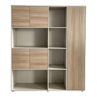 Βιβλιοθήκη γραφείου Stark pakoworld μπεζ oak 160x40x200εκ Βιβλιοθήκη γραφείου Stark pakoworld μπεζ oak 160x40x200εκ