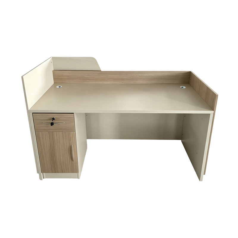 Γραφείο reception Kalu pakoworld σε oak-μπεζ απόχρωση 160x60x105εκ Γραφείο reception Kalu pakoworld σε oak-μπεζ απόχρωση 160x60x105εκ