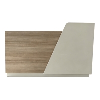 Γραφείο reception Kalu pakoworld σε oak-μπεζ απόχρωση 180x60x105εκ Γραφείο reception Kalu pakoworld σε oak-μπεζ απόχρωση 180x60x105εκ
