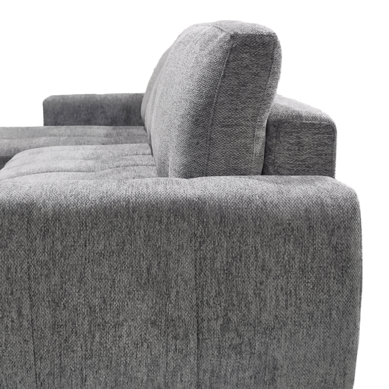 Γωνιακός αναστρέψιμος καναπές-κρεβάτι Vivad pakoworld ύφασμα σε ανθρακί απόχρωση 275x164x91εκ Γωνιακός αναστρέψιμος καναπές-κρεβάτι Vivad pakoworld ύφασμα σε ανθρακί απόχρωση 275x164x91εκ