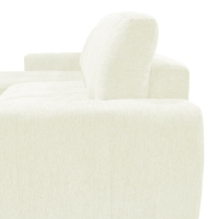 Γωνιακός αναστρέψιμος καναπές-κρεβάτι Vivad pakoworld ύφασμα σε μπεζ απόχρωση 275x164x91εκ