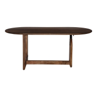 Τραπέζι Jenkou pakoworld mango ξύλο σε φυσική απόχρωση 180x90x76εκ