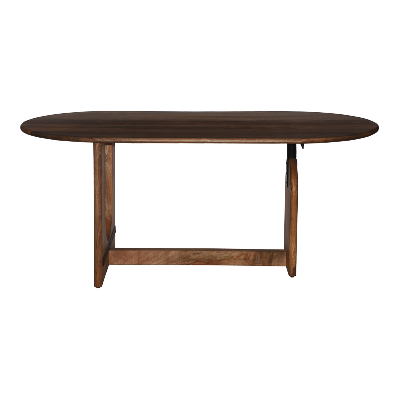 Τραπέζι Jenkou pakoworld mango ξύλο σε φυσική απόχρωση 180x90x76εκ