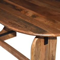 Τραπέζι Jenkou pakoworld mango ξύλο σε φυσική απόχρωση 180x90x76εκ