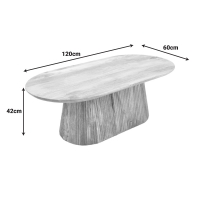 Τραπέζι σαλονιού Aithra pakoworld μασίφ ξύλο μάνγκο καρυδί 120x60x42εκ Τραπέζι σαλονιού Aithra pakoworld μασίφ ξύλο μάνγκο καρυδί 120x60x42εκ