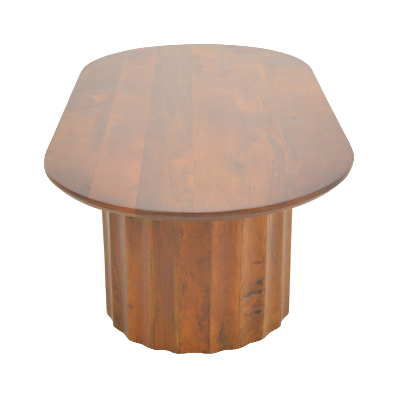 Τραπέζι σαλονιού Flute pakoworld μασίφ ξύλο μάνγκο καρυδί 130x65x40εκ Τραπέζι σαλονιού Flute pakoworld μασίφ ξύλο μάνγκο καρυδί 130x65x40εκ