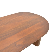 Τραπέζι σαλονιού Flute pakoworld μασίφ ξύλο μάνγκο καρυδί 130x65x40εκ Τραπέζι σαλονιού Flute pakoworld μασίφ ξύλο μάνγκο καρυδί 130x65x40εκ