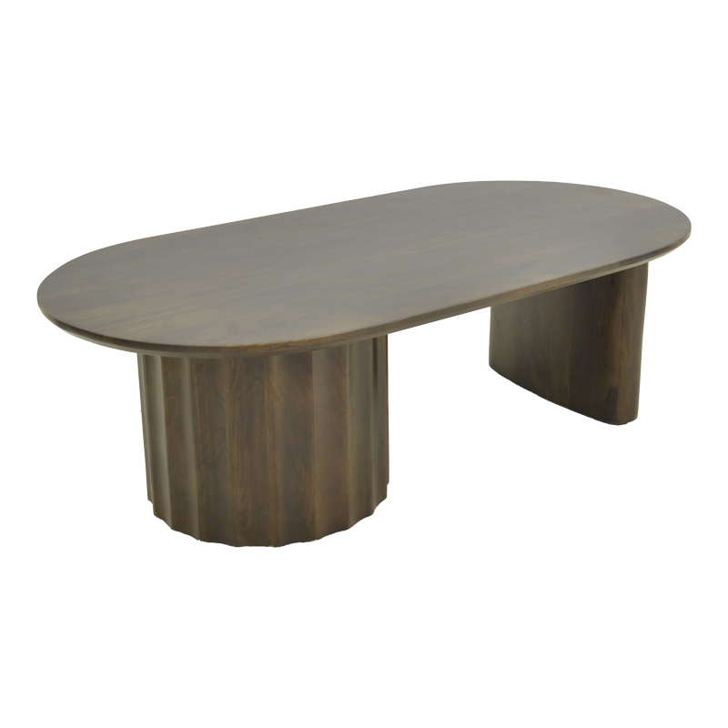 Τραπέζι σαλονιού Flute pakoworld wenge μασίφ ξύλο μάνγκο 130x65x40εκ Τραπέζι σαλονιού Flute pakoworld wenge μασίφ ξύλο μάνγκο 130x65x40εκ