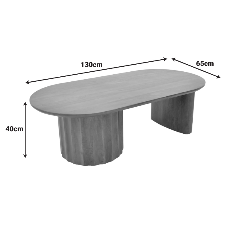 Τραπέζι σαλονιού Flute pakoworld wenge μασίφ ξύλο μάνγκο 130x65x40εκ Τραπέζι σαλονιού Flute pakoworld wenge μασίφ ξύλο μάνγκο 130x65x40εκ