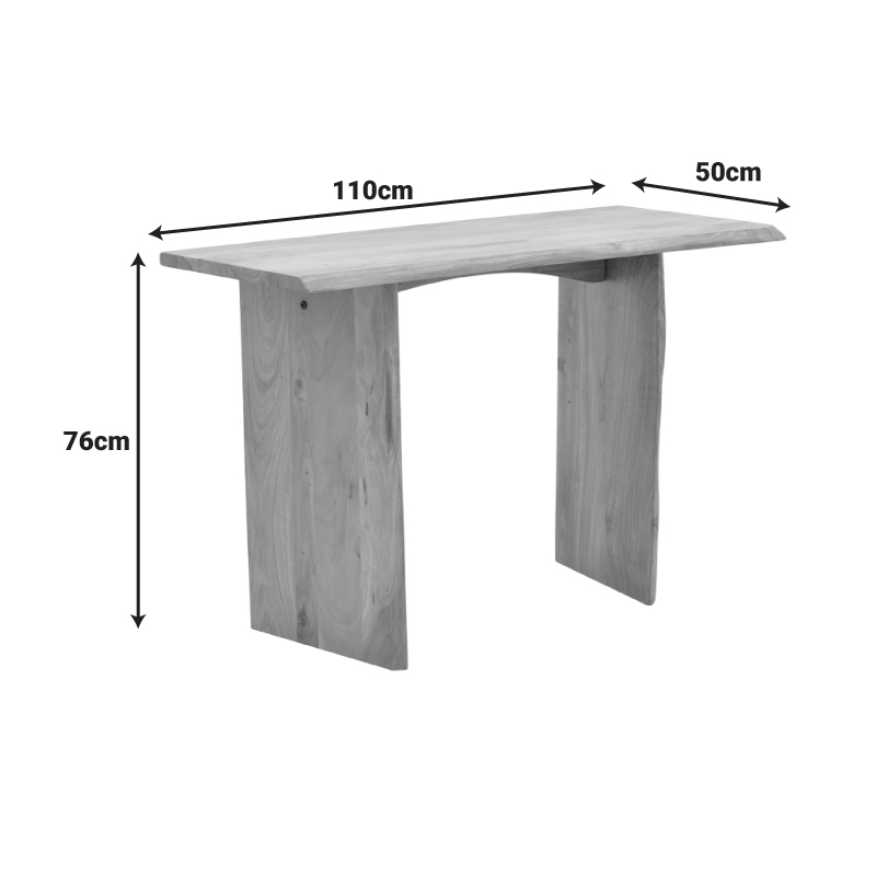 Κονσόλα Mende pakoworld μασίφ ξύλο ακακίας σε φυσική απόχρωση 110x50x76εκ Κονσόλα Mende pakoworld μασίφ ξύλο ακακίας σε φυσική απόχρωση 110x50x76εκ