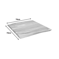 Επιφάνεια τραπεζιού Pozier pakoworld μασίφ ξύλο ακακίας σε φυσική απόχρωση 70x70x4εκ Επιφάνεια τραπεζιού Pozier pakoworld μασίφ ξύλο ακακίας σε φυσική απόχρωση 70x70x4εκ