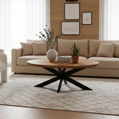 Τραπέζι σαλονιού Fardy pakoworld μασίφ ξύλο ακακίας σε φυσική απόχρωση με μαύρα μεταλλικά πόδια 120x60x45εκ Τραπέζι σαλονιού Fardy pakoworld μασίφ ξύλο ακακίας σε φυσική απόχρωση με μαύρα μεταλλικά πόδια 120x60x45εκ