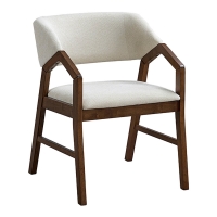 Πολυθρόνα Livia pakoworld rubberwood σε καρυδί-εκρού απόχρωση 47.5x54.5x78εκ Πολυθρόνα Livia pakoworld rubberwood σε καρυδί-εκρού απόχρωση 47.5x54.5x78εκ
