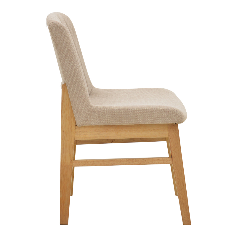 Καρέκλα Dalby pakoworld μπεζ ύφασμα sonoma rubberwood 50x45x85,5εκ Καρέκλα Dalby pakoworld μπεζ ύφασμα sonoma rubberwood 50x45x85,5εκ