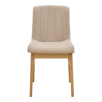 Καρέκλα Dalby pakoworld μπεζ ύφασμα sonoma rubberwood 50x45x85,5εκ Καρέκλα Dalby pakoworld μπεζ ύφασμα sonoma rubberwood 50x45x85,5εκ