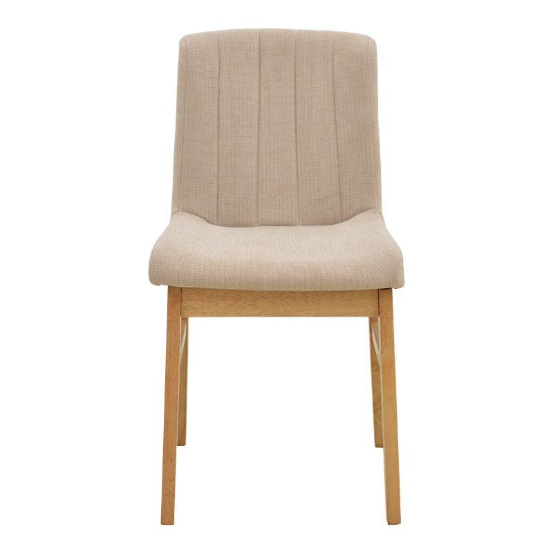 Καρέκλα Dalby pakoworld μπεζ ύφασμα sonoma rubberwood 50x45x85,5εκ Καρέκλα Dalby pakoworld μπεζ ύφασμα sonoma rubberwood 50x45x85,5εκ