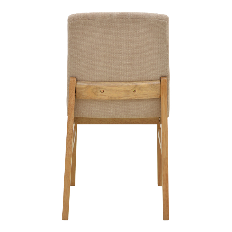 Καρέκλα Dalby pakoworld μπεζ ύφασμα sonoma rubberwood 50x45x85,5εκ Καρέκλα Dalby pakoworld μπεζ ύφασμα sonoma rubberwood 50x45x85,5εκ