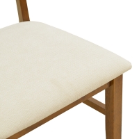 Καρέκλα Raffles pakoworld καρυδί rubberwood με pe rattan και εκρού ύφασμα 47x48x83.5εκ Καρέκλα Raffles pakoworld καρυδί rubberwood με pe rattan και εκρού ύφασμα 47x48x83.5εκ