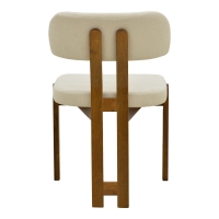Καρέκλα Genoa pakoworld καρυδί rubberwood και εκρού ύφασμα 50x43x82εκ Καρέκλα Genoa pakoworld καρυδί rubberwood και εκρού ύφασμα 50x43x82εκ