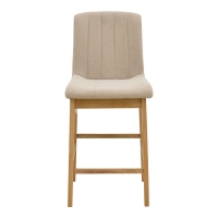 Σκαμπό μπαρ Dalby pakoworld sonoma rubberwood και μπεζ ύφασμα 50x45x102,5εκ Σκαμπό μπαρ Dalby pakoworld sonoma rubberwood και μπεζ ύφασμα 50x45x102,5εκ