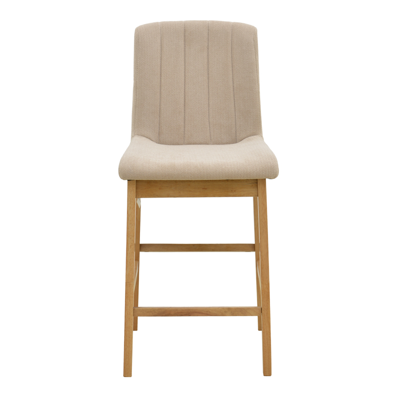Σκαμπό μπαρ Dalby pakoworld sonoma rubberwood και μπεζ ύφασμα 50x45x102,5εκ Σκαμπό μπαρ Dalby pakoworld sonoma rubberwood και μπεζ ύφασμα 50x45x102,5εκ