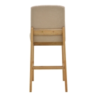 Σκαμπό μπαρ Dalby pakoworld sonoma rubberwood και μπεζ ύφασμα 50x45x102,5εκ Σκαμπό μπαρ Dalby pakoworld sonoma rubberwood και μπεζ ύφασμα 50x45x102,5εκ