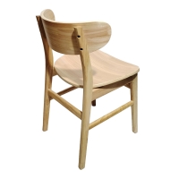 Καρέκλα Lumnia pakoworld rubberwood σε φυσική απόχρωση 46x50x76εκ