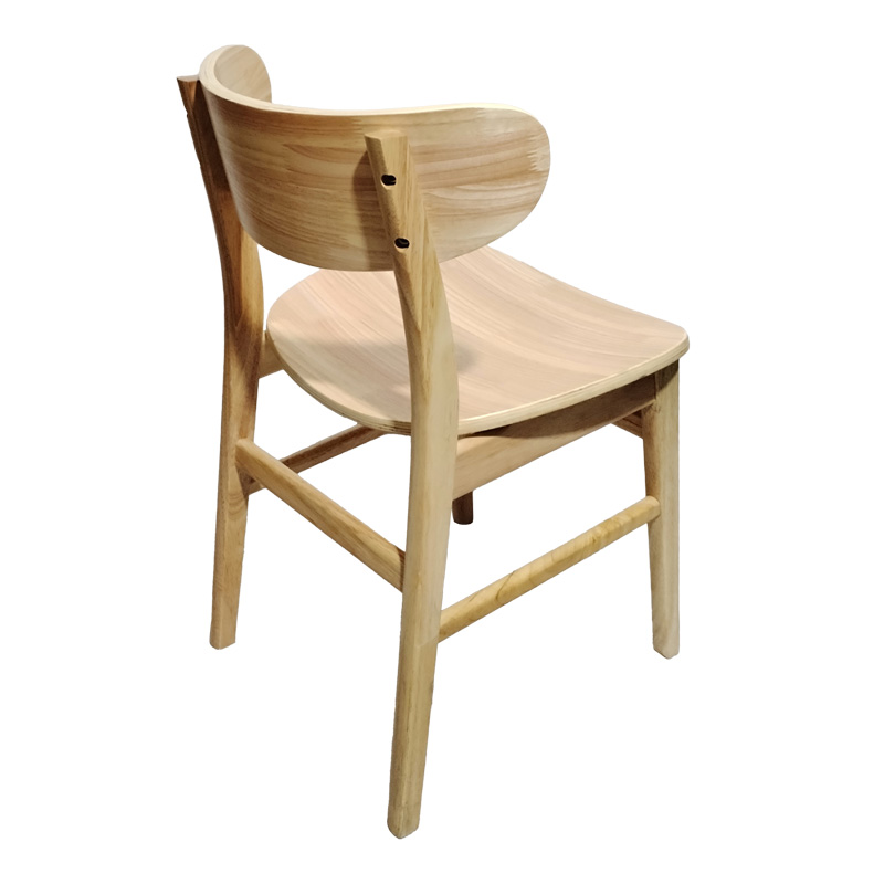 Καρέκλα Lumnia pakoworld rubberwood σε φυσική απόχρωση 46x50x76εκ