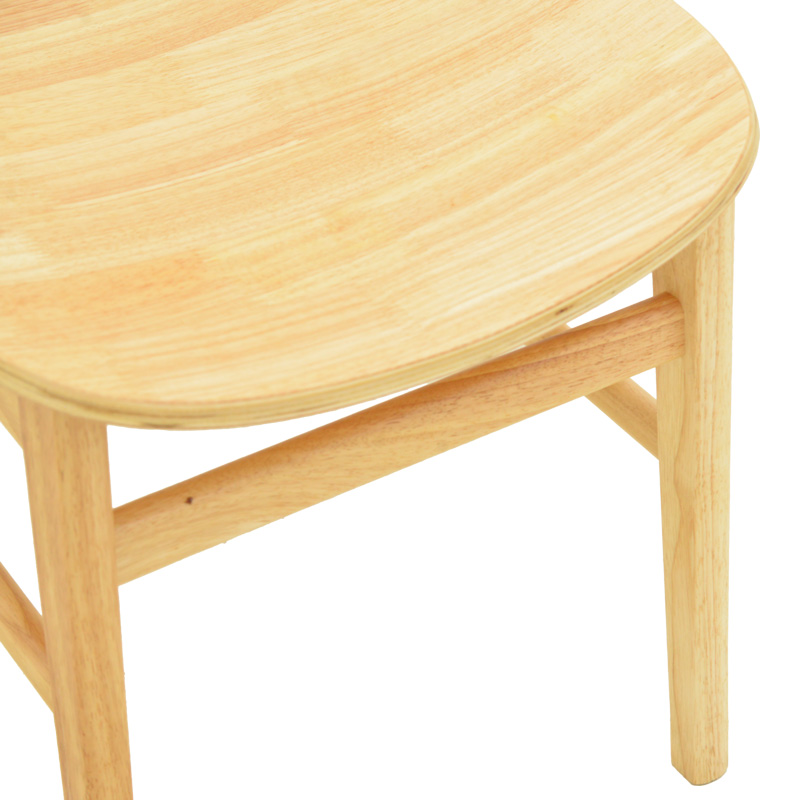 Καρέκλα Lumnia pakoworld rubberwood σε φυσική απόχρωση 46x50x76εκ