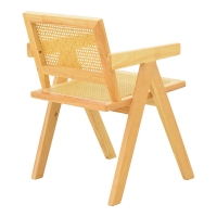 Πολυθρόνα Winslow pakoworld rubberwood-rattan σε φυσική απόχρωση 51x54x80εκ Πολυθρόνα Winslow pakoworld rubberwood-rattan σε φυσική απόχρωση 51x54x80εκ