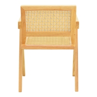 Πολυθρόνα Winslow pakoworld rubberwood-rattan σε φυσική απόχρωση 51x54x80εκ Πολυθρόνα Winslow pakoworld rubberwood-rattan σε φυσική απόχρωση 51x54x80εκ
