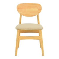 Καρέκλα Cardith pakoworld rubberwood-plywood σε φυσική απόχρωση-pu μπεζ 48x51x78εκ Καρέκλα Cardith pakoworld rubberwood-plywood σε φυσική απόχρωση-pu μπεζ 48x51x78εκ