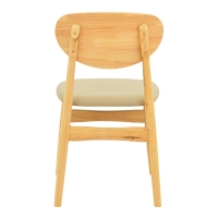 Καρέκλα Cardith pakoworld rubberwood-plywood σε φυσική απόχρωση-pu μπεζ 48x51x78εκ Καρέκλα Cardith pakoworld rubberwood-plywood σε φυσική απόχρωση-pu μπεζ 48x51x78εκ